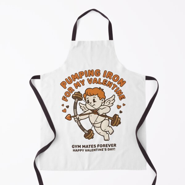 Item preview, Pumping Iron for My Valentine Funny Gym Cupid Valentine's Day T-Shirt designed and sold by StickerNestYou.