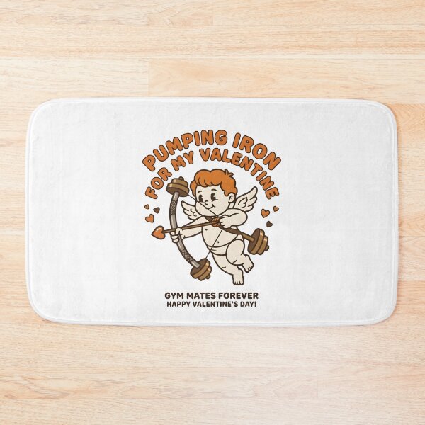 Item preview, Pumping Iron for My Valentine Funny Gym Cupid Valentine's Day T-Shirt designed and sold by StickerNestYou.