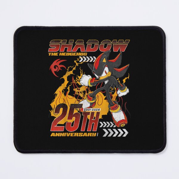 Item preview, Shadow the Hedgehog 25th Anniversary Retro Flame Graphic designed and sold by Mind-Drift.
