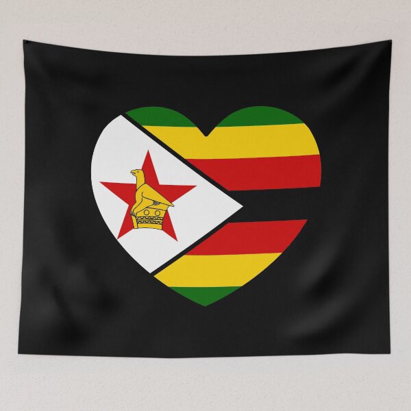 Item preview, Zimbabwe Flag Heart ZW designed and sold by shitpostee.
