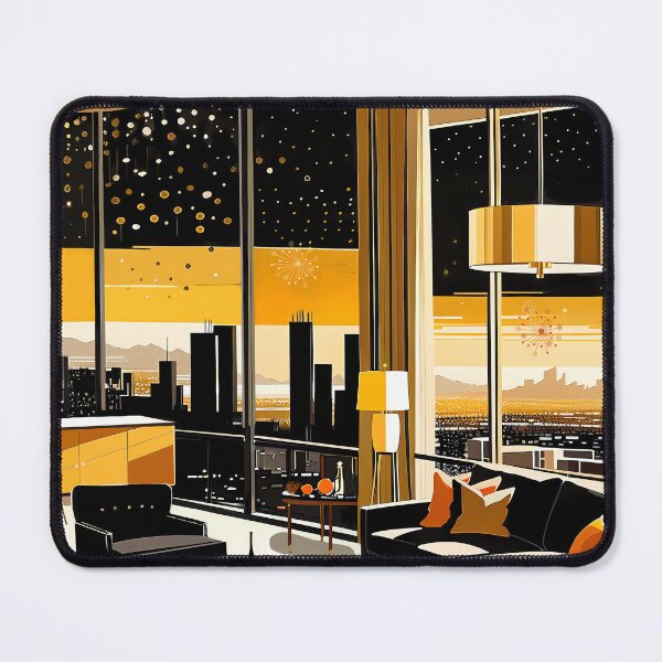 Item preview, City in Black and Gold designed and sold by MorganaWelchArt.