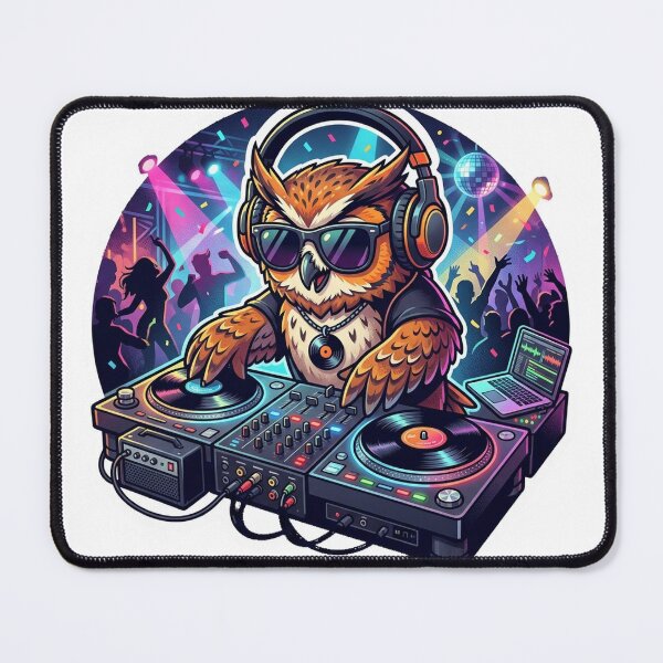 Item preview, Owl DJ at Nightclub designed and sold by YNAMREG.