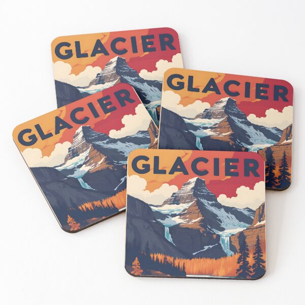 Item preview, Glacier National Park Autumn USA Vintage Travel Tourism designed and sold by TravelersGems.