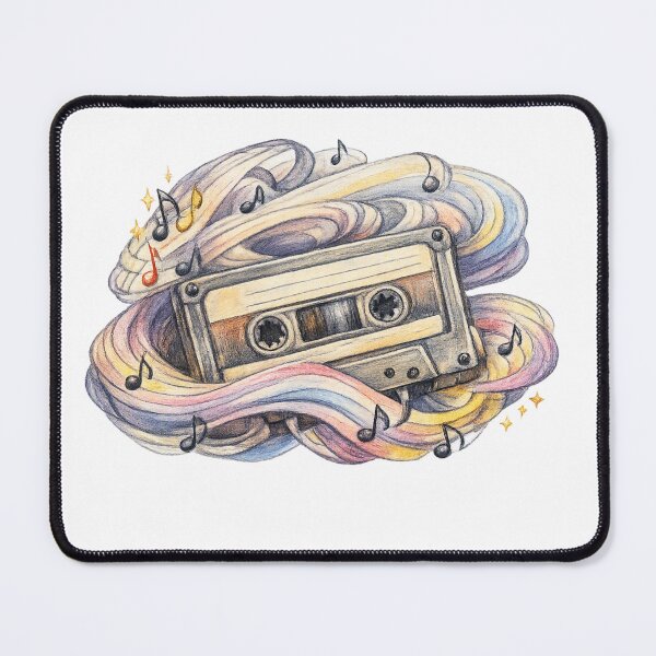 Item preview, Vintage Cassette Music Art designed and sold by Selfique Bloom.
