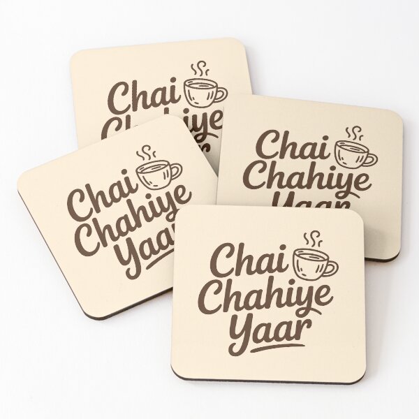 Item preview, Chai Chahiye Yaar – Funny Desi Tea Lover Quote Design designed and sold by Swati Art Shop.