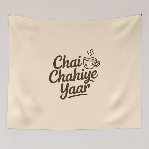 Item preview, Chai Chahiye Yaar – Funny Desi Tea Lover Quote Design designed and sold by Swati Art Shop.