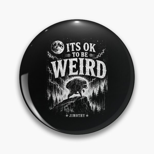 Item preview, It's OK To Be Weird Jimothy Raccoon Meme Vintage Graphic designed and sold by CocoLama.