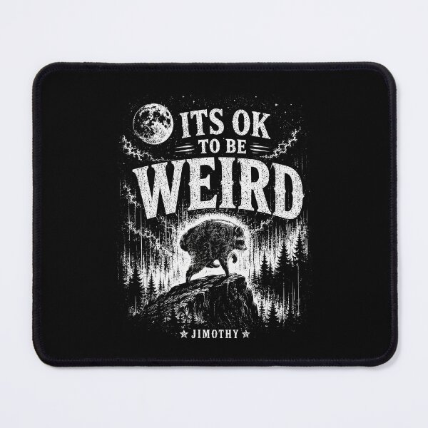 Item preview, It's OK To Be Weird Jimothy Raccoon Meme Vintage Graphic designed and sold by CocoLama.