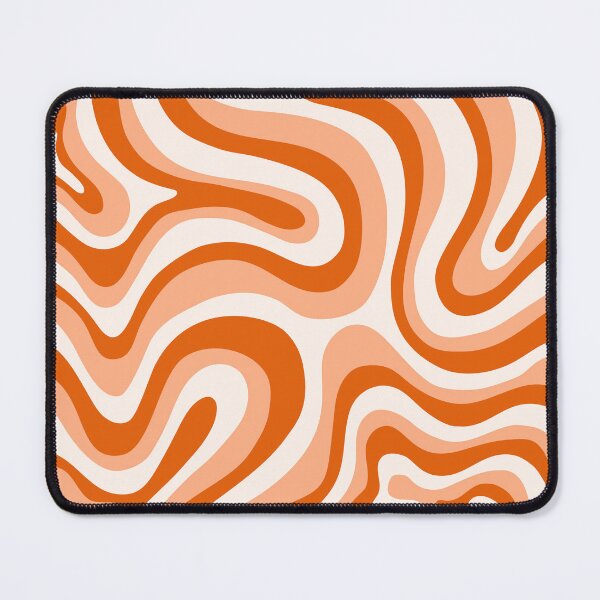 Item preview, Liquid Swirl Retro Abstract in oranges tones, Cream, and White designed and sold by Differenceee.