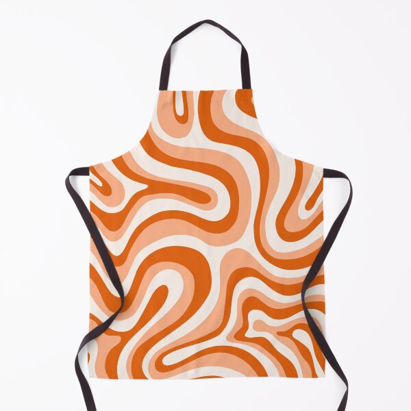 Item preview, Liquid Swirl Retro Abstract in oranges tones, Cream, and White designed and sold by Differenceee.