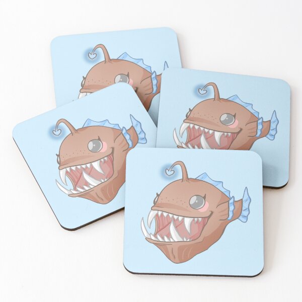 Item preview, Cute Anglerfish Sticker - Kawaii Anglerfish - Cute Sea Life Series designed and sold by warm adornments.