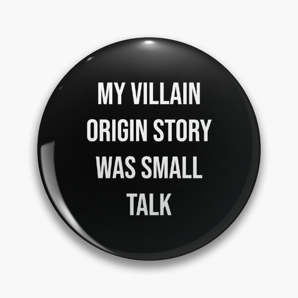 Item preview, My Villain Origin Story Was Small Talk Funny Introvert T-Shirt | Social Anxiety Meme Typography 1 designed and sold by Creations by lyne.