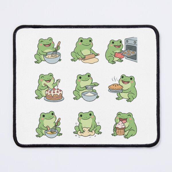 Item preview, Cute Baking Frogs Sticker Sheet Kawaii Chef Amphibian designed and sold by raedattia.