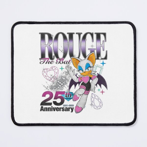 Item preview, Rouge The Bat 25th Anniversary Retro Gaming Design designed and sold by Mind-Drift.