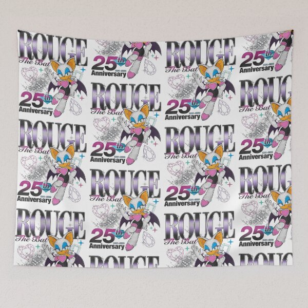 Item preview, Rouge The Bat 25th Anniversary Retro Gaming Design designed and sold by Mind-Drift.