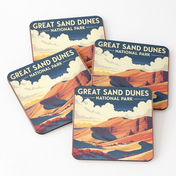 Item preview, Great Sand Dunes National Park Autumn USA Vintage Travel Tourism designed and sold by TravelersGems.