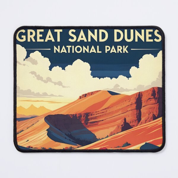 Item preview, Great Sand Dunes National Park Autumn USA Vintage Travel Tourism designed and sold by TravelersGems.