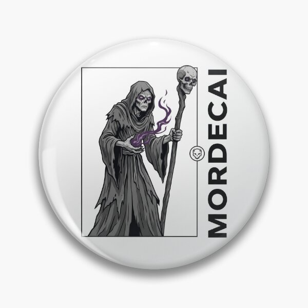 Item preview, Mordecai Dark Reaper Skeleton Necromancer Gothic Halloween T-Shirt designed and sold by StickerNestYou.