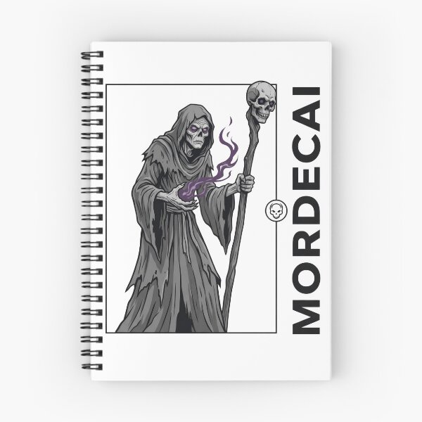 Item preview, Mordecai Dark Reaper Skeleton Necromancer Gothic Halloween T-Shirt designed and sold by StickerNestYou.