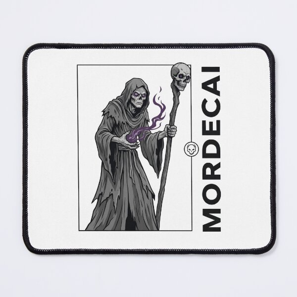 Item preview, Mordecai Dark Reaper Skeleton Necromancer Gothic Halloween T-Shirt designed and sold by StickerNestYou.
