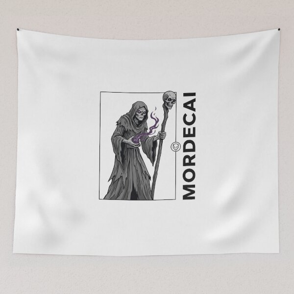 Item preview, Mordecai Dark Reaper Skeleton Necromancer Gothic Halloween T-Shirt designed and sold by StickerNestYou.