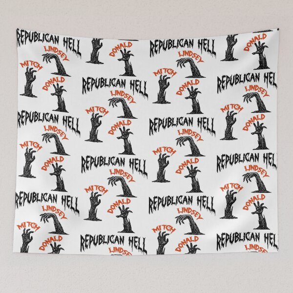 Item preview, Anti Trump Halloween Republican Hell Funny Liberal Spooky designed and sold by CocoLama.