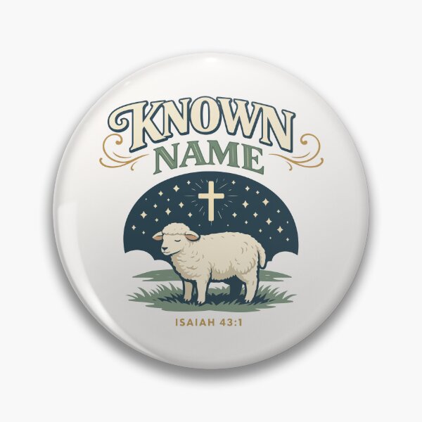 Item preview, Known Name Christian Lamb – Isaiah 43:1 Bible Verse  designed and sold by stylishdzign.