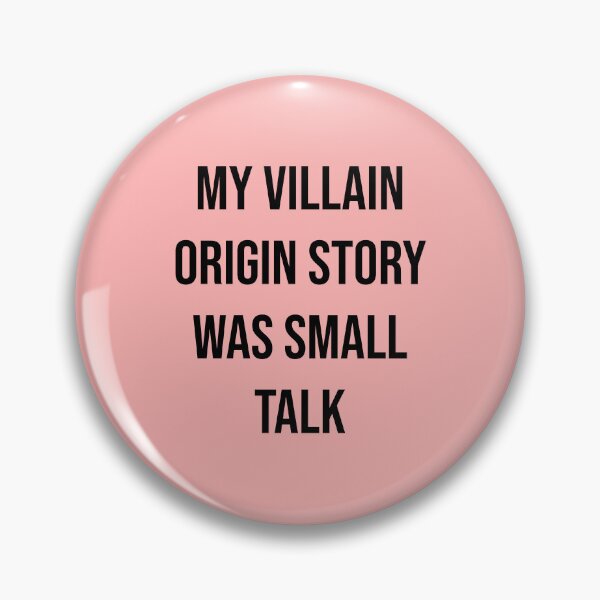 Item preview, My Villain Origin Story Was Small Talk Funny Introvert T-Shirt | Social Anxiety Meme Typography 2 designed and sold by Creations by lyne.