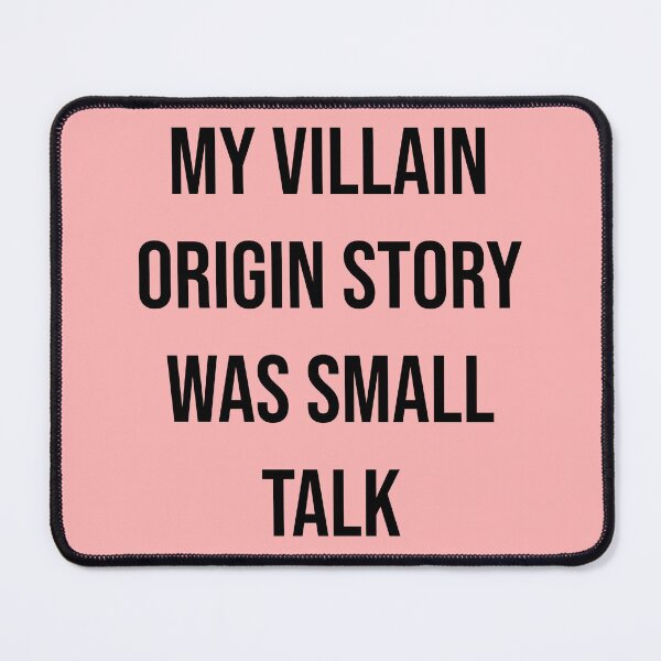 Item preview, My Villain Origin Story Was Small Talk Funny Introvert T-Shirt | Social Anxiety Meme Typography 2 designed and sold by Creations by lyne.
