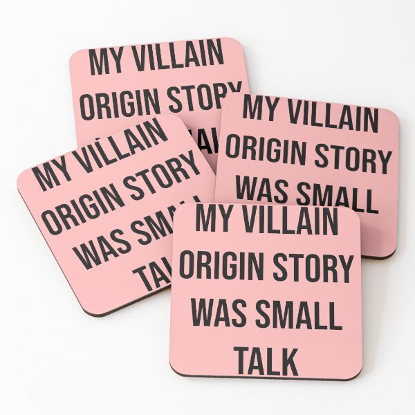 Item preview, My Villain Origin Story Was Small Talk Funny Introvert T-Shirt | Social Anxiety Meme Typography 2 designed and sold by Creations by lyne.