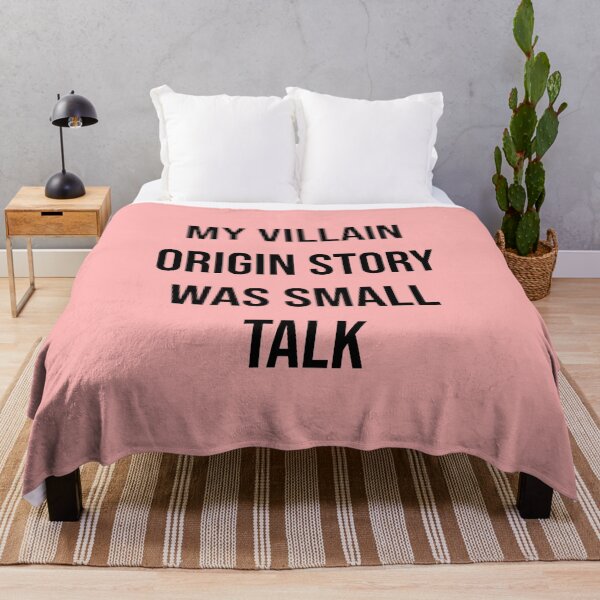 Item preview, My Villain Origin Story Was Small Talk Funny Introvert T-Shirt | Social Anxiety Meme Typography 2 designed and sold by Creations by lyne.