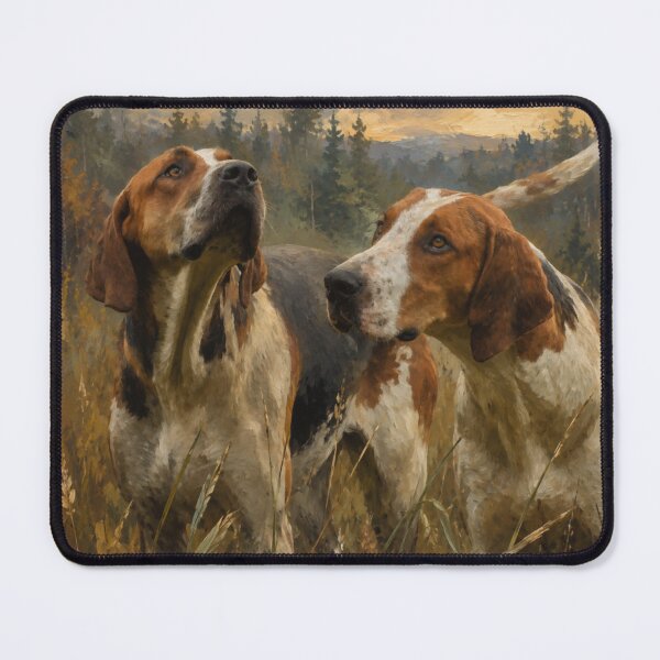 Item preview, Foxhound Portrait – Noble Hunting Dog Wildlife Art designed and sold by TammyHunterArt.