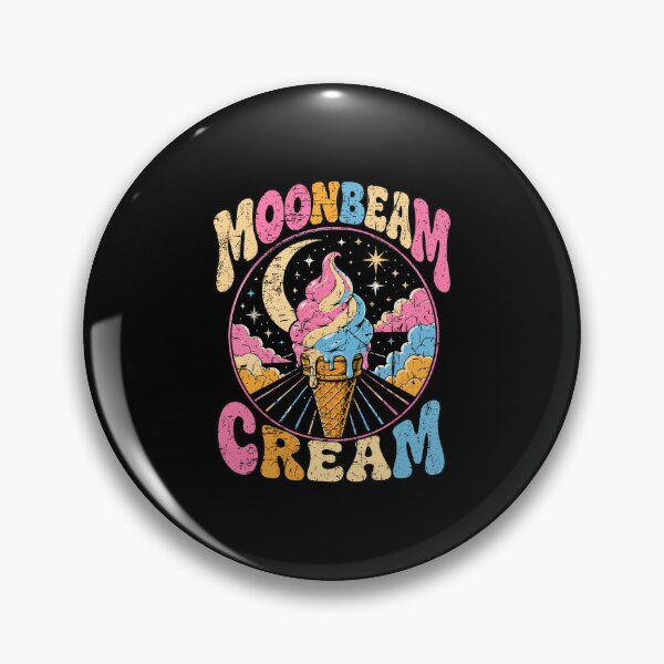 Item preview, Moonbeam Cream Vintage Psychedelic Ice Cream Cosmic Retro Graphic designed and sold by Mind-Drift.