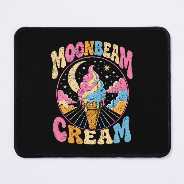 Item preview, Moonbeam Cream Vintage Psychedelic Ice Cream Cosmic Retro Graphic designed and sold by Mind-Drift.