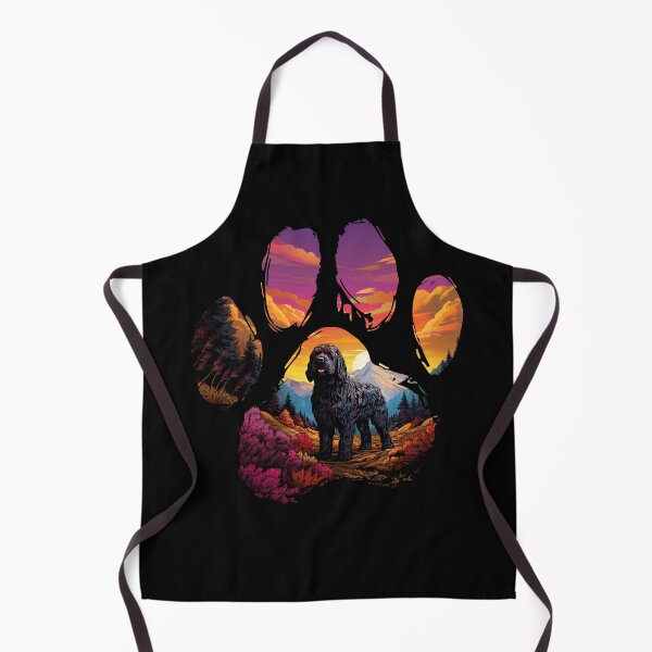 Item preview, Funny Black Russian Terrier Paw Synthwave Mountain Tree Mom Dad Kids designed and sold by rafaeltto.