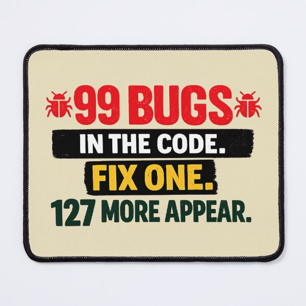 Item preview, 99 Bugs in the Code Fix One 127 More Appear Funny Programmer T-Shirt | Coding Humor Gift designed and sold by Fine Art California.