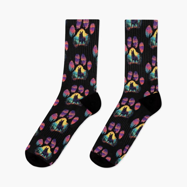 Item preview, Funny Bohemian Shepherd Paw Synthwave Mountain Tree Mom Dad Kids designed and sold by rafaeltto.