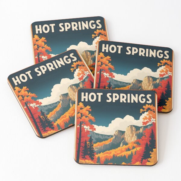 Item preview, Hot Springs National Park Autumn USA Vintage Travel Tourism designed and sold by TravelersGems.