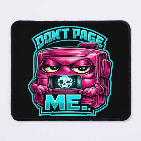 Item preview, DON’T PAGE ME. Neon Pink Pager – Retro Tech Introvert Humor designed and sold by Anyshca.