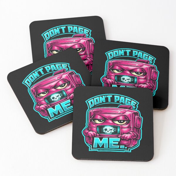 Item preview, DON’T PAGE ME. Neon Pink Pager – Retro Tech Introvert Humor designed and sold by Anyshca.