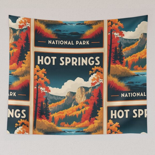 Item preview, Hot Springs National Park Autumn USA Vintage Travel Tourism designed and sold by TravelersGems.