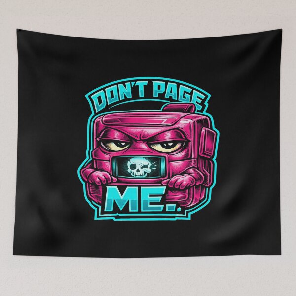 Item preview, DON’T PAGE ME. Neon Pink Pager – Retro Tech Introvert Humor designed and sold by Anyshca.
