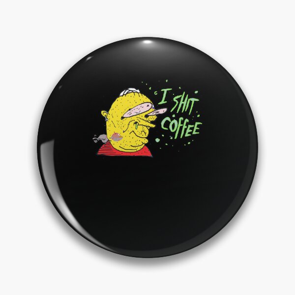 Item preview, I Shit Coffee Funny Caffeinated Vintage Character Meme Design designed and sold by Mind-Drift.