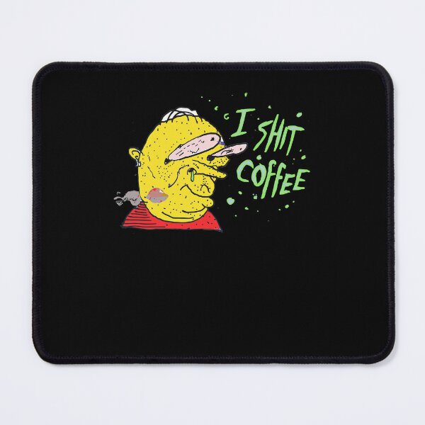 Item preview, I Shit Coffee Funny Caffeinated Vintage Character Meme Design designed and sold by Mind-Drift.