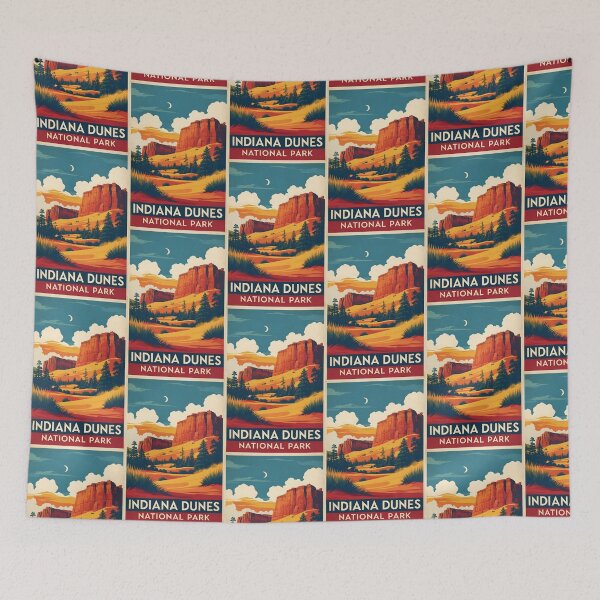 Item preview, Indiana Dunes National Park Autumn USA Vintage Travel Tourism designed and sold by TravelersGems.