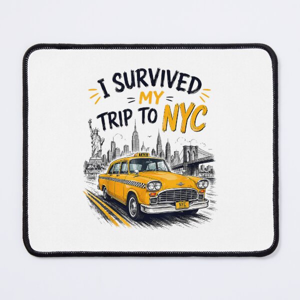 Item preview, I Survived My Trip To NYC Vintage Yellow Taxi New York City designed and sold by CocoLama.