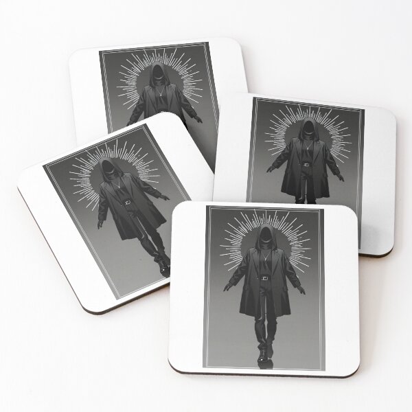 Item preview, Art - Enigmatic Figure, Stylized Mystery in Black and White designed and sold by AnimeShin.
