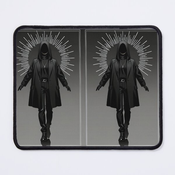 Item preview, Art - Enigmatic Figure, Stylized Mystery in Black and White designed and sold by AnimeShin.