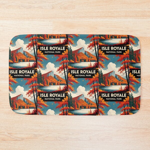 Item preview, Isle Royale National Park Autumn USA Vintage Travel Tourism designed and sold by TravelersGems.
