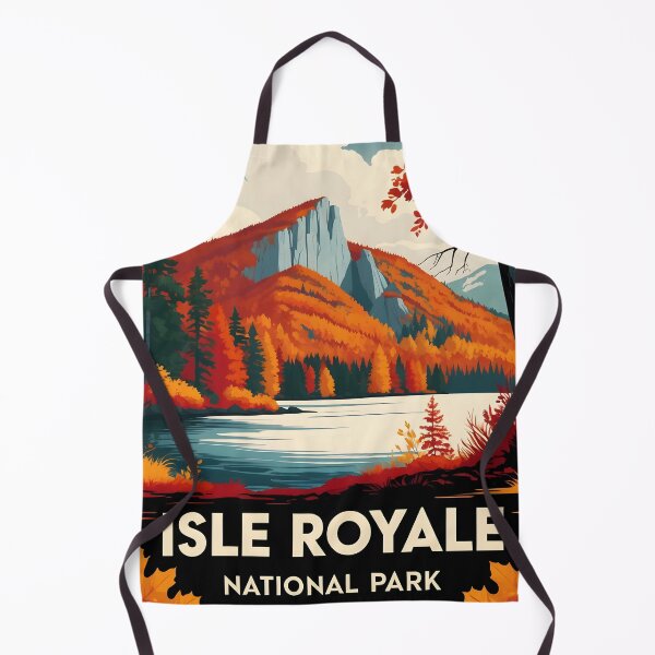 Item preview, Isle Royale National Park Autumn USA Vintage Travel Tourism designed and sold by TravelersGems.